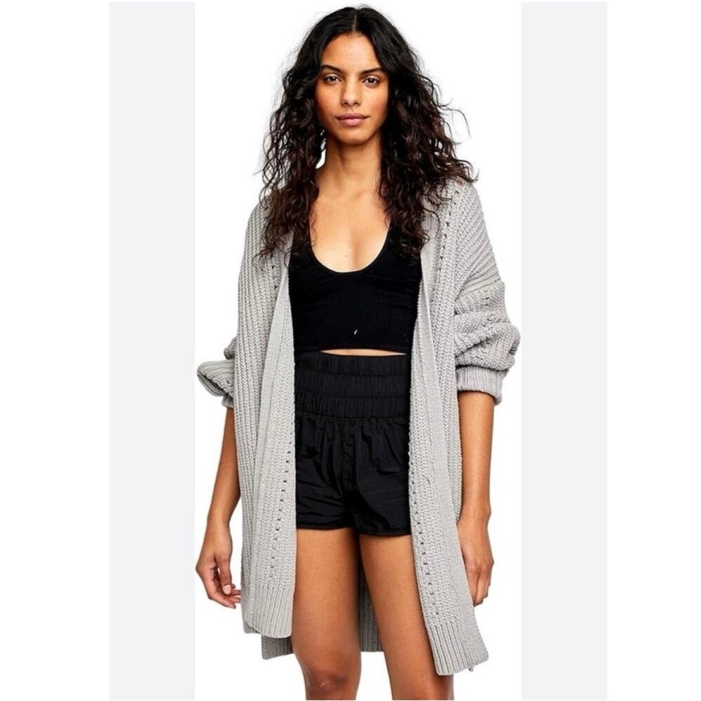 Free People Gray Women's Cardigan